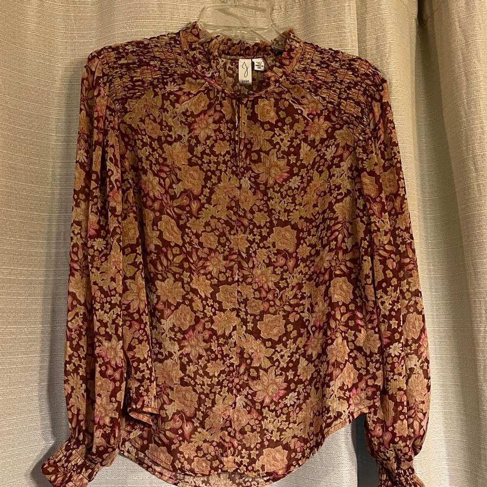 Sheer Floral Blouse. Size XS